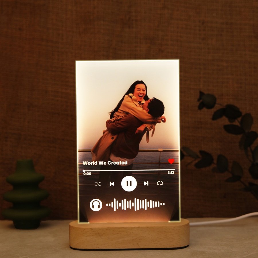 12x20 Cm Işıklı Dikdörtgen Pleksi