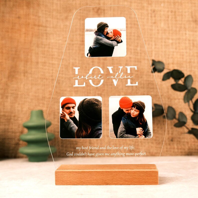 16x24 Cm Armut Pleksi Ahşap Stand