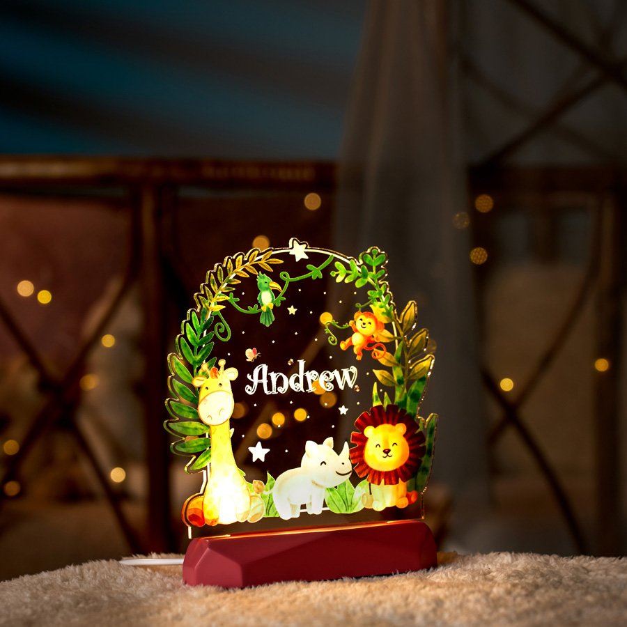 Orman Hayvanları Çocuk Gece Lambası