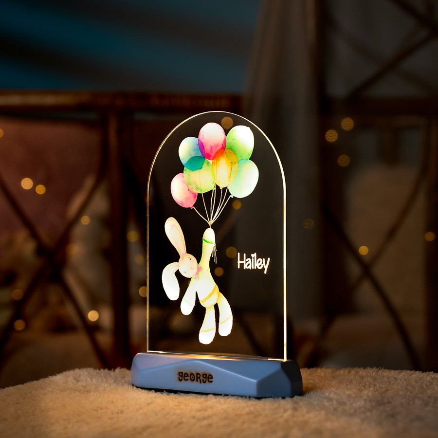 Hayvan Modelli Kız Çocuk Gece Lambası